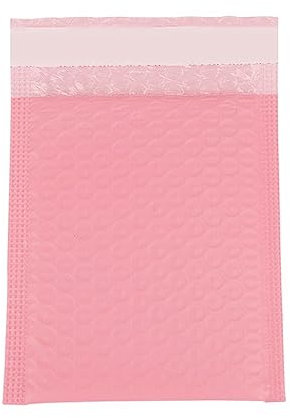 EVANEM 100 Stück Luftpolsterumschläge, Gepolsterte Umschläge, Perlenfolie, Geschenk, Briefumschlag, Tasche, for Bücher, Zeitschriften, Gefüttert, Selbstklebend, Rosa (Color : 22x30cm-100pcs)