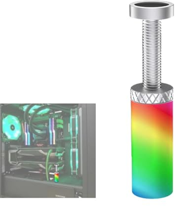 Uitseld ARGB - Soporte para tarjeta gráfica, soporte antihundimiento, 5 V, 3 pines, altura ajustable, soporte antihundimiento, aleación de aluminio con luces LED para PC Helper