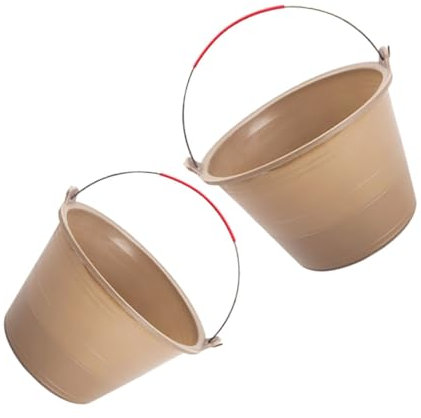 Uonlytech 2pièces Seaux Renforcé pour Mélange De Ciment Seaux Multifonctions pour Chantier De Construction Et Utilisation Extérieure