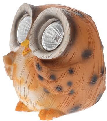 Gogogmee 2pcs Solar Owl Garden Light Charming Antique Finish Solar Decoration for Outdoor Patios Backyards and Pathways for Holiday and Garden Decor