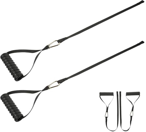 KOMBIUDA Fitness Zugseilgriffe aus Nylon rutschfeste Ergonomische Griffe Leichtes Fitnesszubehör für Zugübungen Zuhause und Reisen Krafttraining Am Widerstandsband