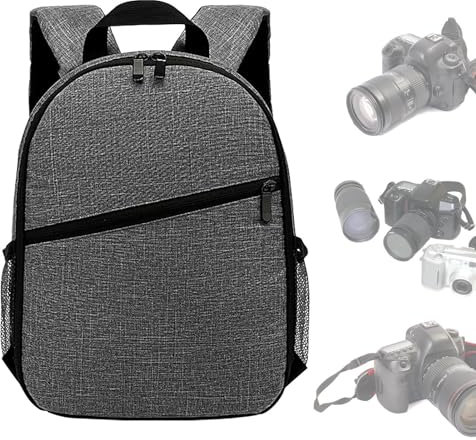 Whrcy Zaini fotografici per fotografi,Borse fotografiche grandi impermeabili per fotografi - Borsa per fotocamera DSLR Zaino DSLR per fotografi Fotocamere reflex DSLR, obiettivi, flash