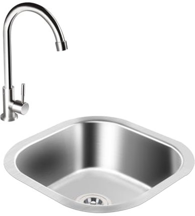 GODFSAHG Edelstahlspüle Küchenspüle 1 Becken Einbauspüle,Moderne Waschtischspüle,Universales Handwaschbecken,Moderne Spüle Geeignet für Bar Geeignet zum Reinigen