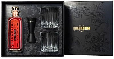 Quarantini Red Virgin (500 ml Geschenkset) – alkoholfreie Gin-Alternative mit auserwählten Botanicals – perfekter Geschmack ohne Alkohol