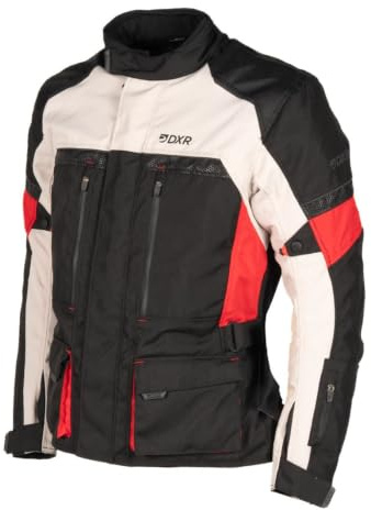 MOTOBLOUZ Veste Moto ROADTRIP Homme Homologué EN17092 A Toutes saisons 5XL | imperméable, matière renforcée, doublure hiver amovible