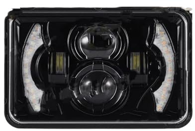Lhdktee Moto LED Fendinebbi Per TW200 DT 125 RE MOTOCICLO Faro LED Halo Proiettore Hi-Lo Fascio Sigillato