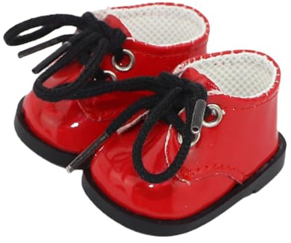 Zanthicia Thanksgiving Geschenke Anhänger Puppe Kinderspielzeug Puppenschuhe 1 Paar PU Leder Mode Handgefertigte Stiefel Miniaturmodell 1 Paar Schuhe PU Leder Dekoration Anziehpuppe