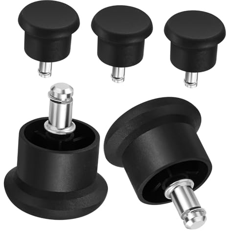5pcs Chairs Glide Castors Glides Replacement Furniture Floor Gliders for Office Home (Black)