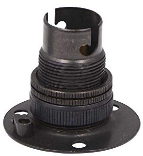 ElekTek B15 SBC Bronze Fixed Batten Miniature Lamp Bulb Holder Shade Ring - NOT SUITABLE for B22 Lamp/Light Bulbs - Made in UK