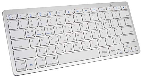 Aidashine Teclado Inalámbrico Bluetooth Coreano Portátil para iPad 10.2/10.9/10.5, Ordenador Portátil, Smart TV, Tabletas Android, Smartphone, Korean