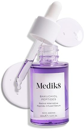 Medik8 Bakuchiol Peptides - Retinol-Alternative mit Peptiden angereichertes Serum - 1.25% Bakuchiol - Pflanzliche Retinol-Alternative - 30ml