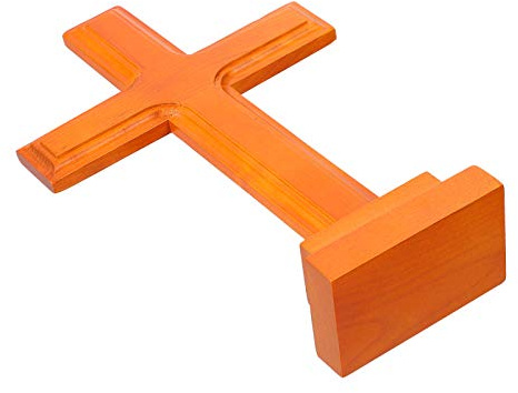 BESPORTBLE 1stk Kreuzverzierung Stehendes Jesuskreuz Glas Kristallkreuzdekor Heiliges Land Kreuz Gebetsmaterial Kreuzskulptur Kruzifix-Ornamente Tischkreuz Stehend Latein Kristall Licht