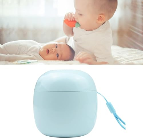 Schnuller Sterilisator, Tragbarer Mini Baby Nippel Desinfektor mit UV Licht Hocheffizienter Langer Standby Wiederaufladbarer UV Schnuller Sterilisationsbox Babyprodukt Desinfektor (Grün)