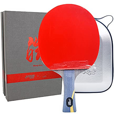 BBAUER Raqueta de Ping Pong para Competición, Raqueta Profesional de Tenis de Mesa, Todopoderosa Pala de Tenis de Mesa/WH/Long Handle