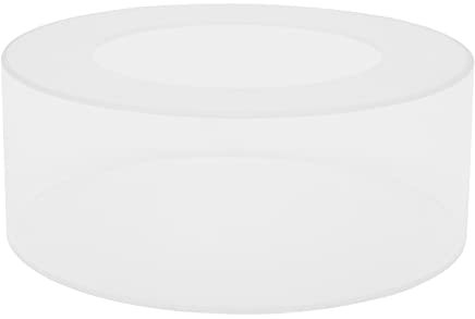 biusgiyeny 2 Stück Befüllbarer Tortenständer aus Acryl Tortenebene Cupcake-Display Rundes Acryl-Kuchen-Display-Board Dessert-Display(15cm+25cm)