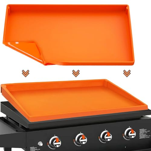 Silikon-Grillmatte für Blackstone, Blackstone Grillzubehör, 71,1 cm, vollständig umwickelt, flache Abdeckung, lebensmittelechte Grillmatte