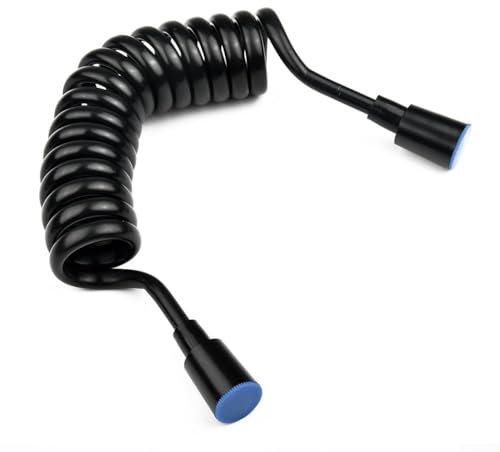 Manguera de Ducha Telescópica en Espiral de ABS - Flexible para Grifo de Inodoro, Pulverizador de Bidé, Ducha de Mano y Grifos