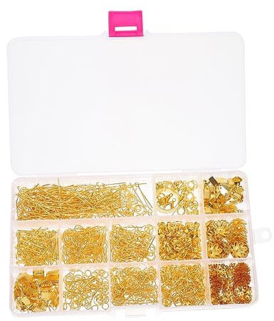 PHENOFICE Box Mit Ohrringverschlüssen Aus Eisenbeschichtung Für Diy-schmuckherstellung Ohrringhaken Und Zubehör Für Bastelprojekte