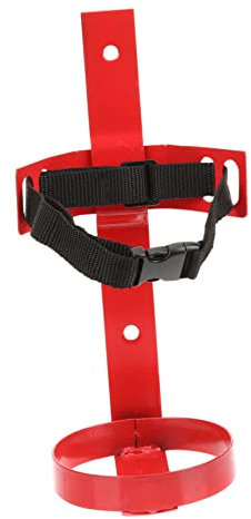 Housoutil 1kg Feuerlöscher Halterung Mit Einstellbarem Strap Universeller Wandhalter Für Feuerlöscher Stark Und Langlebig Für Büro Garage Und Boot