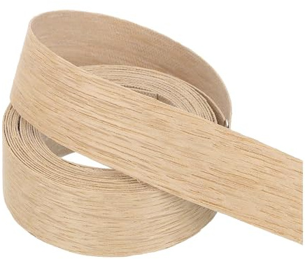 PATIKIL 25mm White Oak Edge Banding,3 Meters Wood Veneer Tape Pre-glued Flexible Plywood Edge Banding with Hot Melt Adhesive for Furniture Restoration(10 ft) | Flexible Plywood Edge Banding,with Hot Melt Adhesive,for Furniture Restoration,10 ft
