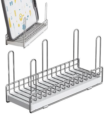 Drenaje De Platos - Pequeño Portavasos A | De Secado De Acero Inoxidable | Drenaje Ajustable Y Tazas Desmontables Y Soporte Para Herramientas | Descarga De Platos Gran