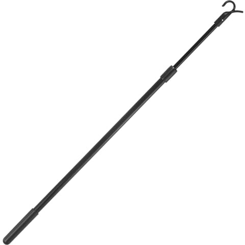 Bastone per tende senza fili – estensibile 35–58 cm Alluminio | Gancio basculante per tende a rullo su e giù | Pratico supporto per finestra per accessori, leggero e durevole, per l'orientamento