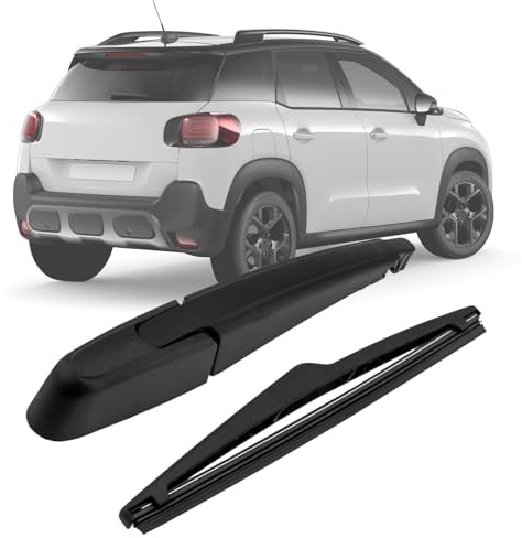 Limpiaparabrisas Trasero de Coche Compatible con Citroen C3 Aircross II A88 2017-2024, Juego de Brazo y Hoja de Kit de limpiaparabrisas Trasero de Coche Impermeable YQ00056380 YQ00056480