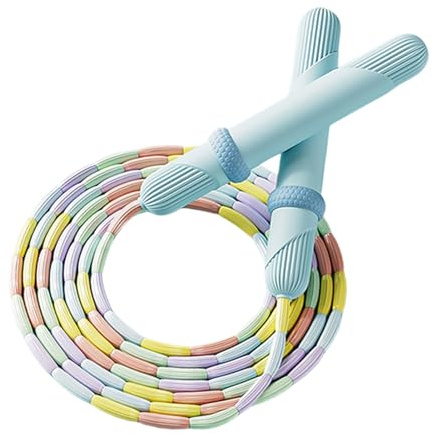 Hopprep - Hopprep Med Hopppärlor, Hop Prep För Nybörjare, Justerbara Rep Med Ergonomiska Romerska Pelarhandtag, Bärbara Hastighetshopp Pärlor För Barn Vuxna Pojkar Och Flickor