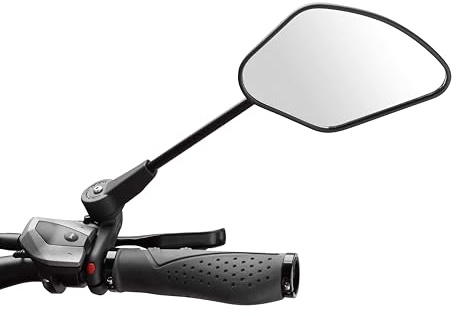 Krampe Fahrradspiegel KF Sport Typ A-Made in Germany, stabiler Rückspiegel für E-Bike & Fahrrad, individuell einstellbar, für linke und rechte Lenkerseite erhältlich (Oben rechts)