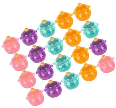 HONITANO 20pièces Mini-Pot de Cuisine Décoratif Marmite Miniature Jouet pour Maison de Poupée Accessoire de Micro-Paysage de Mini-ustensiles de Cuisine Couleur Aléatoire
