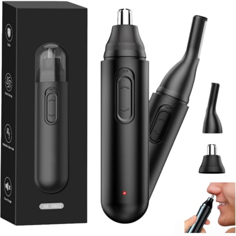Cortapelos nasal multifuncional para hombre Mr. Bold Pro – Recortadora de vello nasal con diseño suave para la piel para mayor precisión