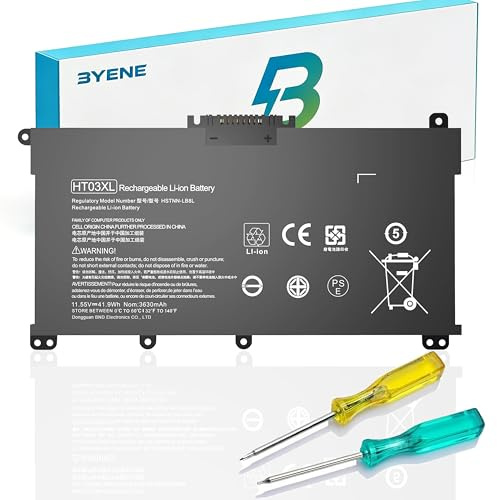BYENE HT03XL Battery for HP Pavilion 14-CE 14-CF 14-cm G7 340 348 G5 L11119-855 L11421-421 HSTNN-LB8M 14-CK 14-DF 14-MA 14Q-CS HP 240 245 250 255 17-by 17-CA 15-DA 15-CS 15-CW 15-DA 15-DB