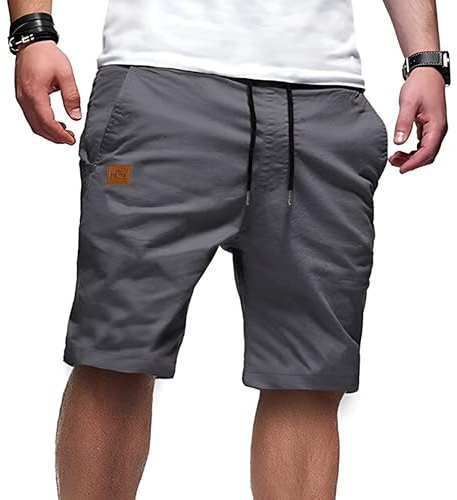 PrimeCrest Pantalones Cortos Hombre Casual Verano Chino Shorts con Bolsillos
