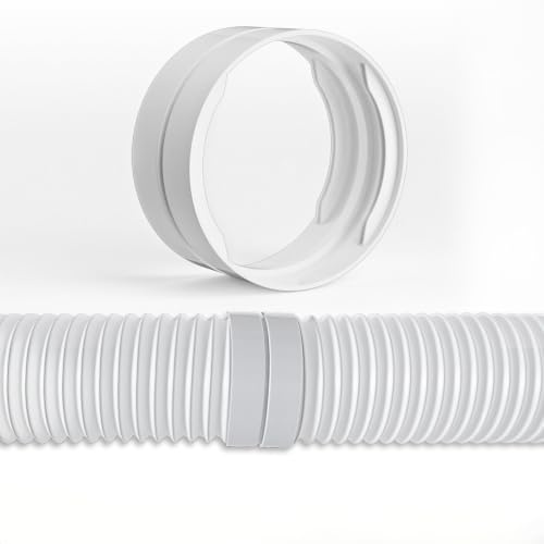 Air Conditioning Hose Extension,Portable Air Conditioner Hose Connector,Universal Adapter for Inlet Outlet Vent Cooler,for Cooling Heating,Thread Adapter Fits Vent Hoses 5.1 & 5.9 Inch Hoses (15cm)