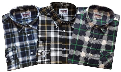 Canada Forest Herren 3er Set Holzfäller Arbeitshemden Extra Lang 700105 (DE/NL/SE/PL, Alphanumerisch, XXL, Regular, Regular, Mehrfarbig)