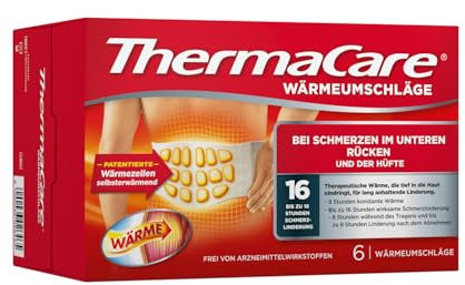 ThermaCare Wärmepflaster für den unteren Rücken, 6 Stück, bei Schmerzen im unteren Rücken und der Hüfte, Originalware von Angelini Pharma Deutschland