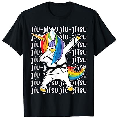Jiu Jitsu Dabbing Unicorn Shirt - Jiu Jitsu Shirts für Mädchen T-Shirt