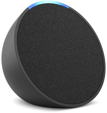 Echo Pop (Neueste Generation) | Kompakter und smarter Bluetooth-Lautsprecher mit vollem Klang und Alexa | Anthrazit