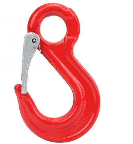 Drehbarer Haken 2T 2,2T Heavy Duty Große Öffnung Typ Hebehaken Legierung Stahl Kran Hebezeug Rigging Haken for Schiff BAU Hafen Heben(Option C)