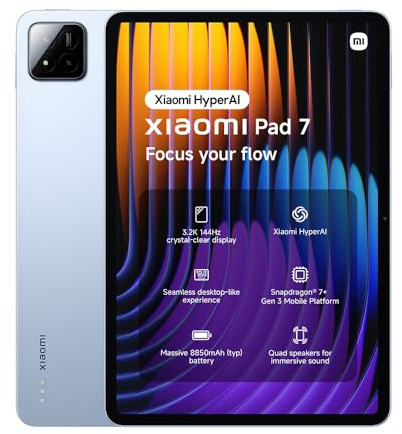 XIAOMI Pad 7 Tablet, 11.2 Zoll, 8+256GB, 8850mAh Akku, Blau