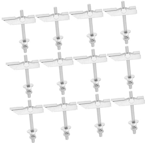 SOLUSTRE 12pcs Heavy Duty Toggle Bolts for Drywall Toggle Bolt Hardware Kit Screws for Hanging Shelves and Frames Hollow Walls