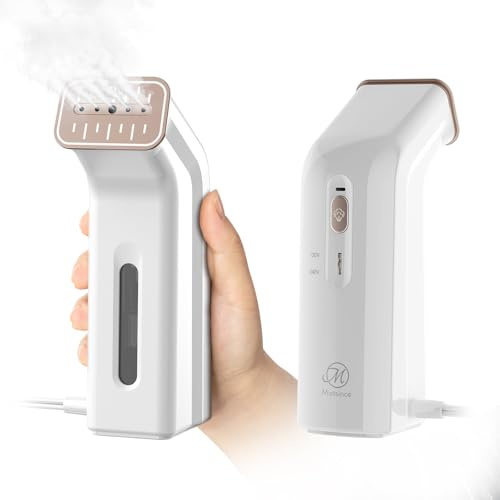 Travel Steamer for Clothes, 100V-240V for Globle Travel, Built-in Book Size Design, 2 in 1 Steamer and Iron for Clothes, Portable Handheld Garment Steamer for Home, Office