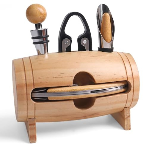Coffret tire-bouchon, coffret cadeau élégant pour les amateurs de vin, résistant à la corrosion, haute résistance et durable, kit d'accessoires pour ouvre-bouteille et coupe-capsule pour femmes,B