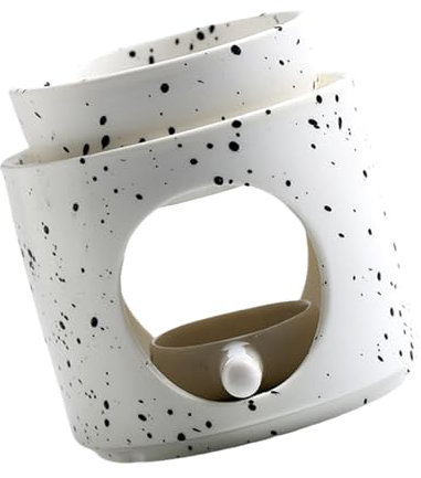 Bruciatori di oli essenziali in ceramica a pois colorati con cucchiaino da tè ciotola rimovibile aromaterapie stufa decorazioni per casa ufficio