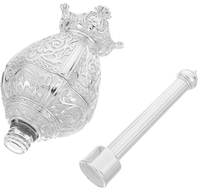 MUCKLILY Bottiglia d Acqua Santa Cattolica in Vetro Contenitore per Chiesa e Feste Stile Europeo Realizzata Materiali Resistenti