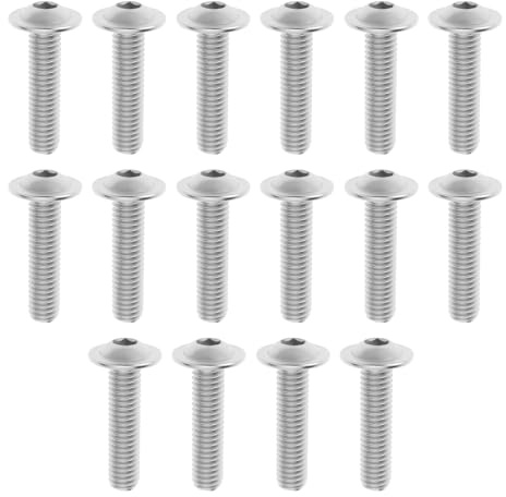 SG Store Lot de 16 Boulons de Fixation pour Phares Avant de Voiture M6 X 25 Mm N90923801 Compatible avec VW Bus T3 Et T4