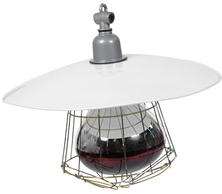 Abaodam 1Pièce Boîte de Bétail avec Lumière Chauffante Accessoire pour Cage Lampe Sécurisée pour Animaux de Compagnie Résistance Chaleur Facile