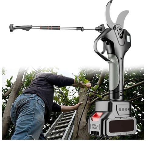 DMBBSAPBSH Forbici Potatura a Batteria, Potatore a Batteria con Motore brushless e Diametro di Taglio di 3 Pollici for potatura di Alberi da Giardinaggio