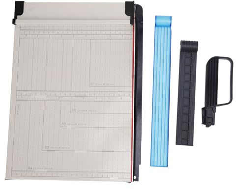 Cortador de papel manual cuchilla de acero recortador de papel de corte preciso para la oficina Fotos de la oficina Tarjetas Etiquetas de plástico Acero inoxidable 320 x 250 mm