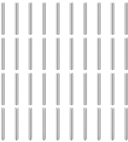 QUARKZMAN 40 Stück Zylinderstifte, 3mm x 30mm Metallstift, 304 Edelstahl | Zylindrische Rundkopf Dübelstifte Passstift für Werkzeugbau, Maschinenmontage und Vorrichtungen